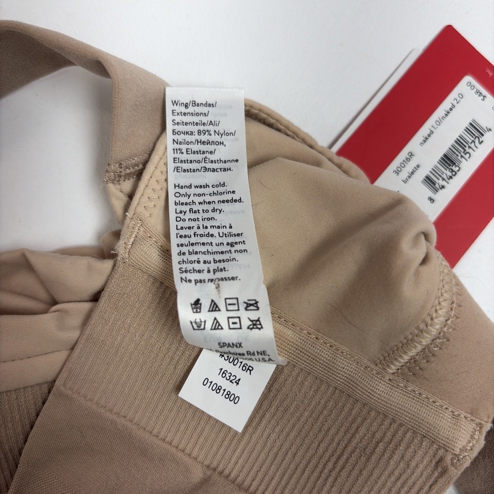 NWT Spanx Bra-llelujah! Beige Bralette Size S 30016R Classic Capsule Wardrobe - Picture 9 of 9